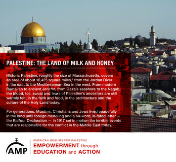 Palestine: The Land Of Milk And Honey - Amp