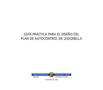 Guía Práctica Para El Diseño Del Plan De Autocontrol De Legionella