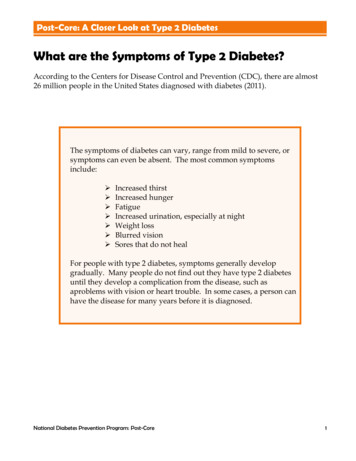 What Are The Symptoms Of Type 2 Diabetes? - Centers For Disease Control .
