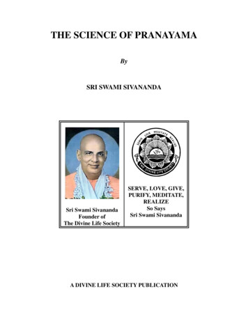 The Science Of Pranayama - Divine Life Society