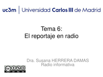 El Reportaje En Radio - UC3M