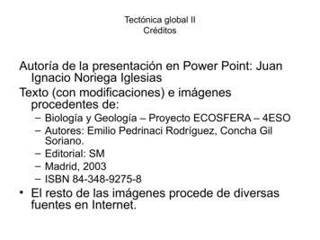 Autoría De La Presentación En Power Point: Juan Ignacio Noriega .