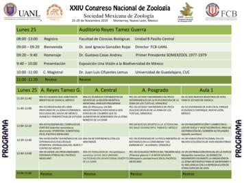 Sociedad Mexicana De Zoología - Universidad Autónoma De Nuevo León