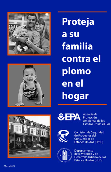 Proteja A Su Familia Contra El Plomo En El Hogar - US EPA
