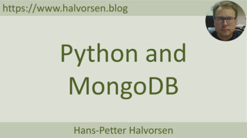 Python And MongoDB - Halvorsen.blog