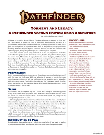 Torment And Legacy: A Pathfinder Second Edition Demo Adventure - Paizo