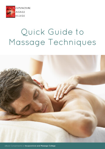 Quick Guide To Massage Techniques - Learn.amcollege.edu