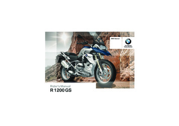 Rider'sManual R1200GS - BMW Motorrad