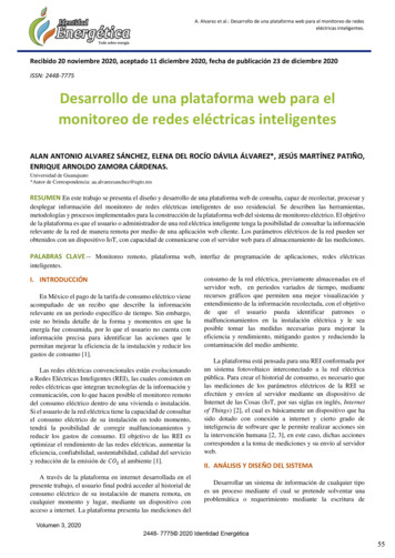ISSN: 2448-7775 Desarrollo De Una Plataforma Web Para El Monitoreo De .
