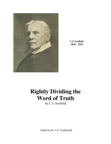 C.I. Scofield 1843 - 1921 - Salt Lake Bible College