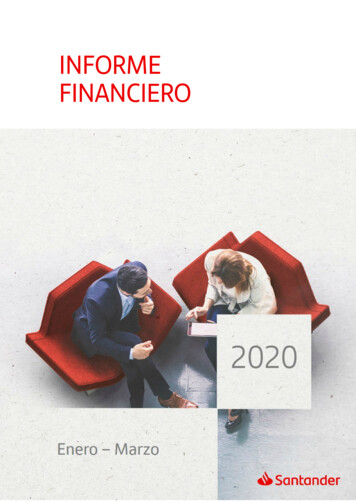 Informe Financiero 1T 2020 - Santander