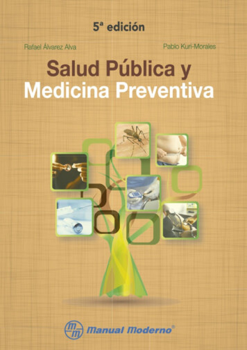Salud Pública Y Medicina Preventiva (Spanish Edition)