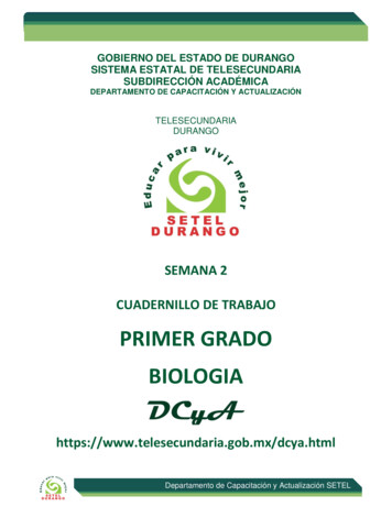 PRIMER GRADO BIOLOGIA - Telesecundaria.mx