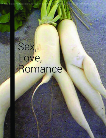 Sex, Love, Romance - Femst.ucsb.edu