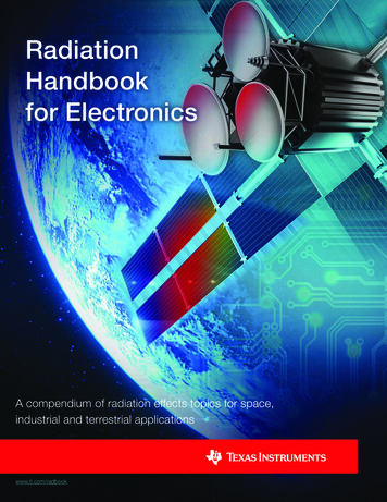 Radiation Handbook For Electronics (Rev. A) - Texas Instruments