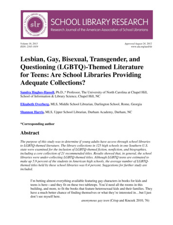 Lesbian, Gay, Bisexual, Transgender, And Questioning (LGBTQ)-Themed .