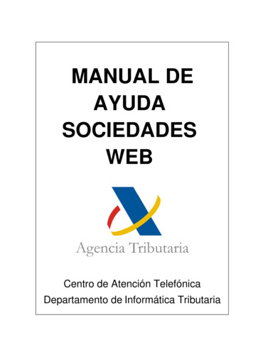 MANUAL DE AYUDA SOCIEDADES WEB - Agencia Tributaria