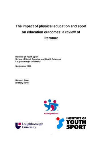 The Impact Of PE And Sport On Education Outcomes: Literature Review