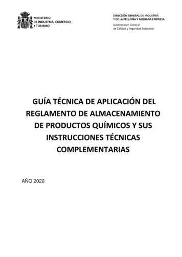 Guia Técnica Del Reglamento De Almacenamiento De Productos Químicos Y .
