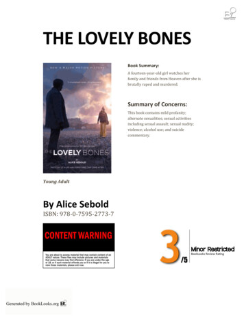 THE LOVELY BONES - Book Looks