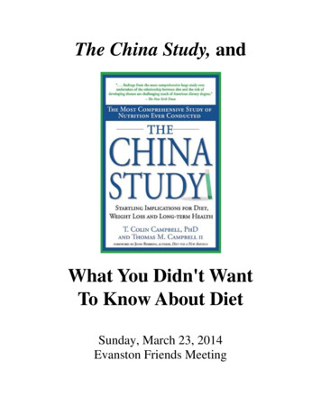 The China Study, And - Alyce Barry