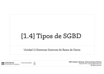 [1.4] Tipos De SGBD - Jorge Sanchez