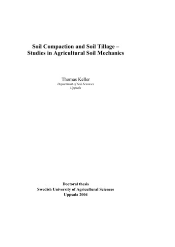 Soil Compaction And Soil Tillage - Studies In Agricultural Soil Mechanics