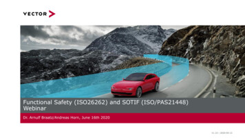 Functional Safety (ISO26262) And SOTIF (ISO/PAS21448) Webinar