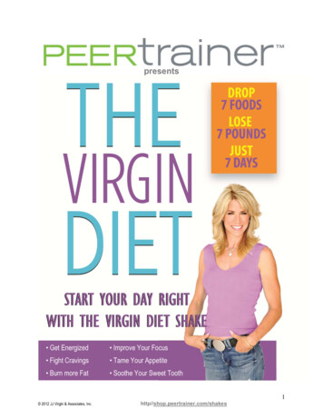 Peertrainer - Virgin Diet Shake Booklet