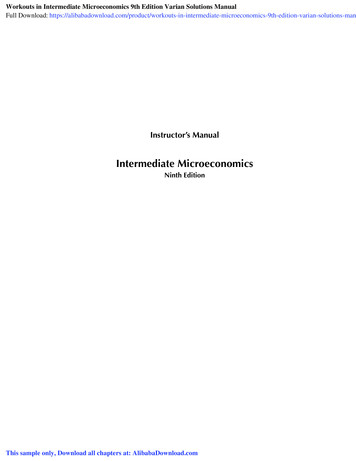 Workouts In Intermediate Microeconomics 9th Edition Varian Solutions Manual