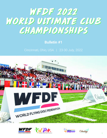 WFDF 2022 World Ultimate Club Championships