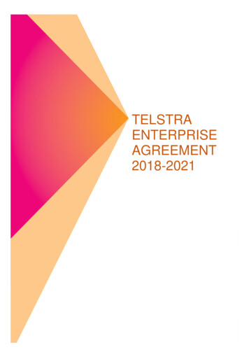 TELSTRA ENTERPRISE AGREEMENT 2018-2021 - Cwunion 
