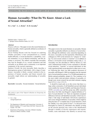 Human Asexuality: What Do We Know About A Lack Of Sexual Attraction?