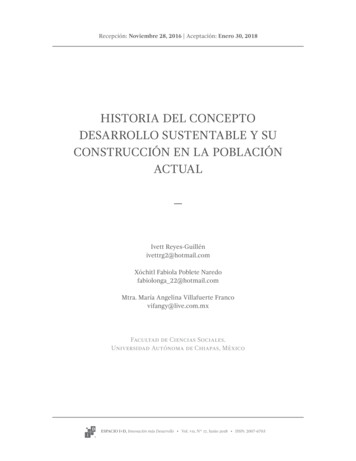 Historia Del Concepto Desarrollo Sustentable Y Su Construcción En La .