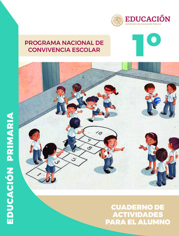 PROGRAMA NACIONAL DE EDUCACIÓN PRIMARIA CONVIVENCIA ESCOLAR - Gob