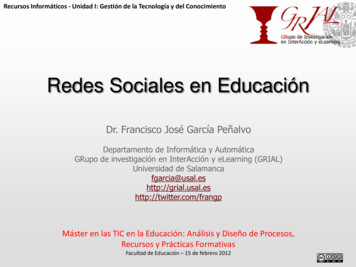 Redes Sociales En Educación - Repositorio De GRIAL: Home