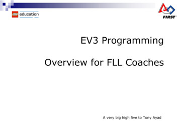 EV3 Programming Overview For FLL Coaches - STEMRobotics