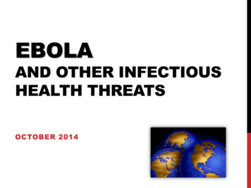 EBOLA And Other Health Threats - Mission And Me
