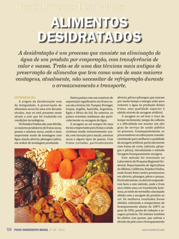 ALIMENTOS DESIDRATADOS - Revista FI