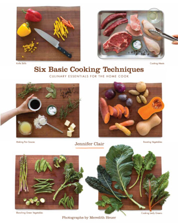Knife Skills Six Basic Cooking Techniques - BookLife