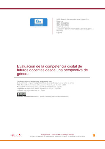 Evaluación De La Competencia Digital De Futuros Docentes Desde Una .