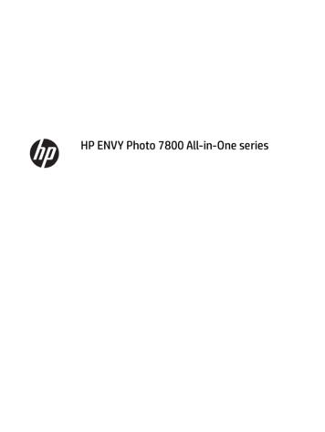 HP ENVY Photo 7800 All-in-One Series - ENWW