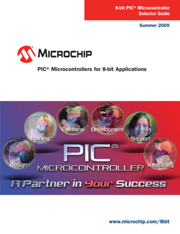 PIC Microcontrollers For 8-bit Applications - Microchip Technology