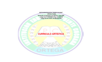 CURRICULO ARTISTICA - ColegiosOnline
