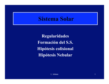 Sistema Solar - Pontificia Universidad Católica De Chile