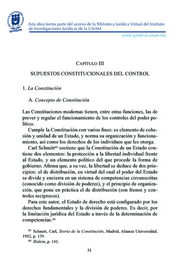A. Concepto De Constitución - UNAM