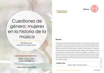 Cuestiones De Género: Mujeres En La Historia De La Música - Dialnet