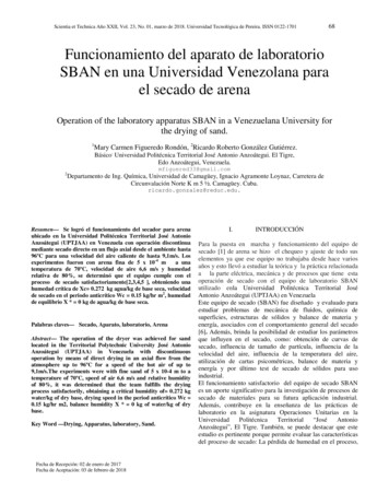 Funcionamiento Del Aparato De Laboratorio SBAN En Una Universidad .