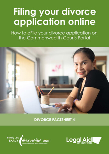 Filing Your Divorce Application Online