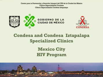 Condesa And Condesa Iztapalapa Specialized Clinics Mexico City HIV Program